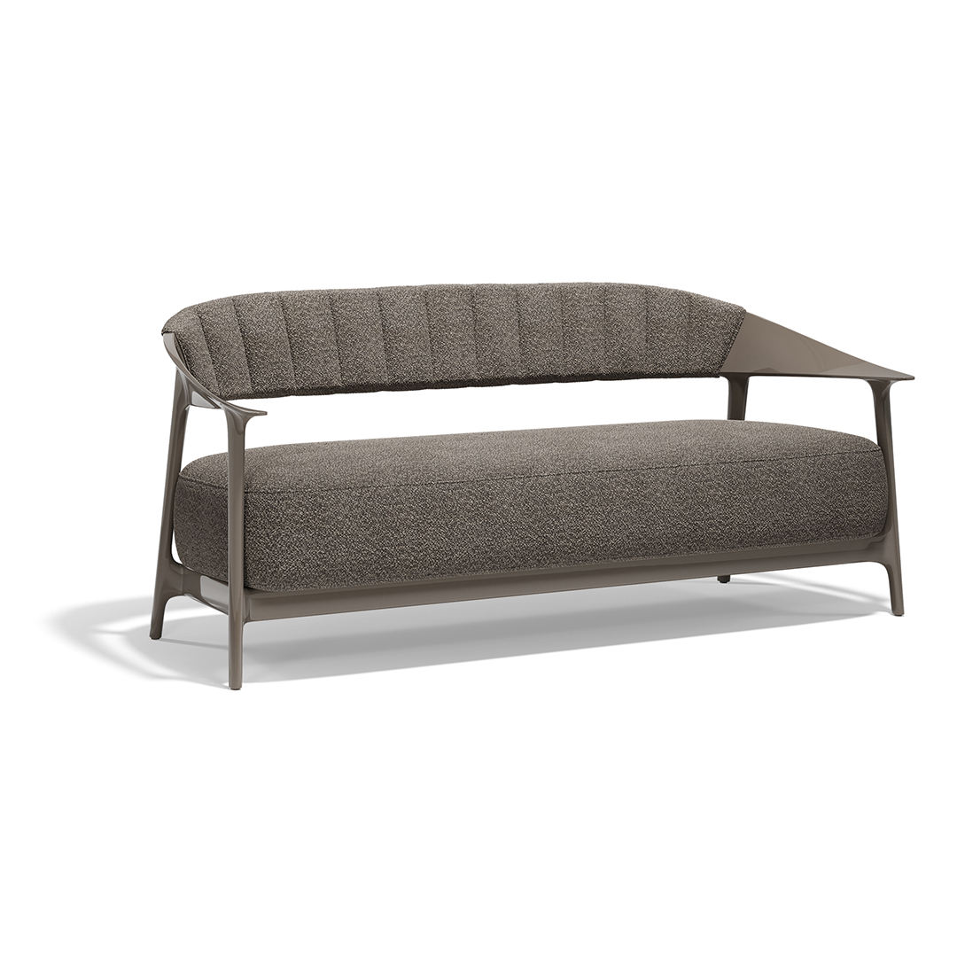 16 Vondom Africa Sofa XL with Upholstered Backrest Eugeni Quitllet 65092F Tortora Lacquered 