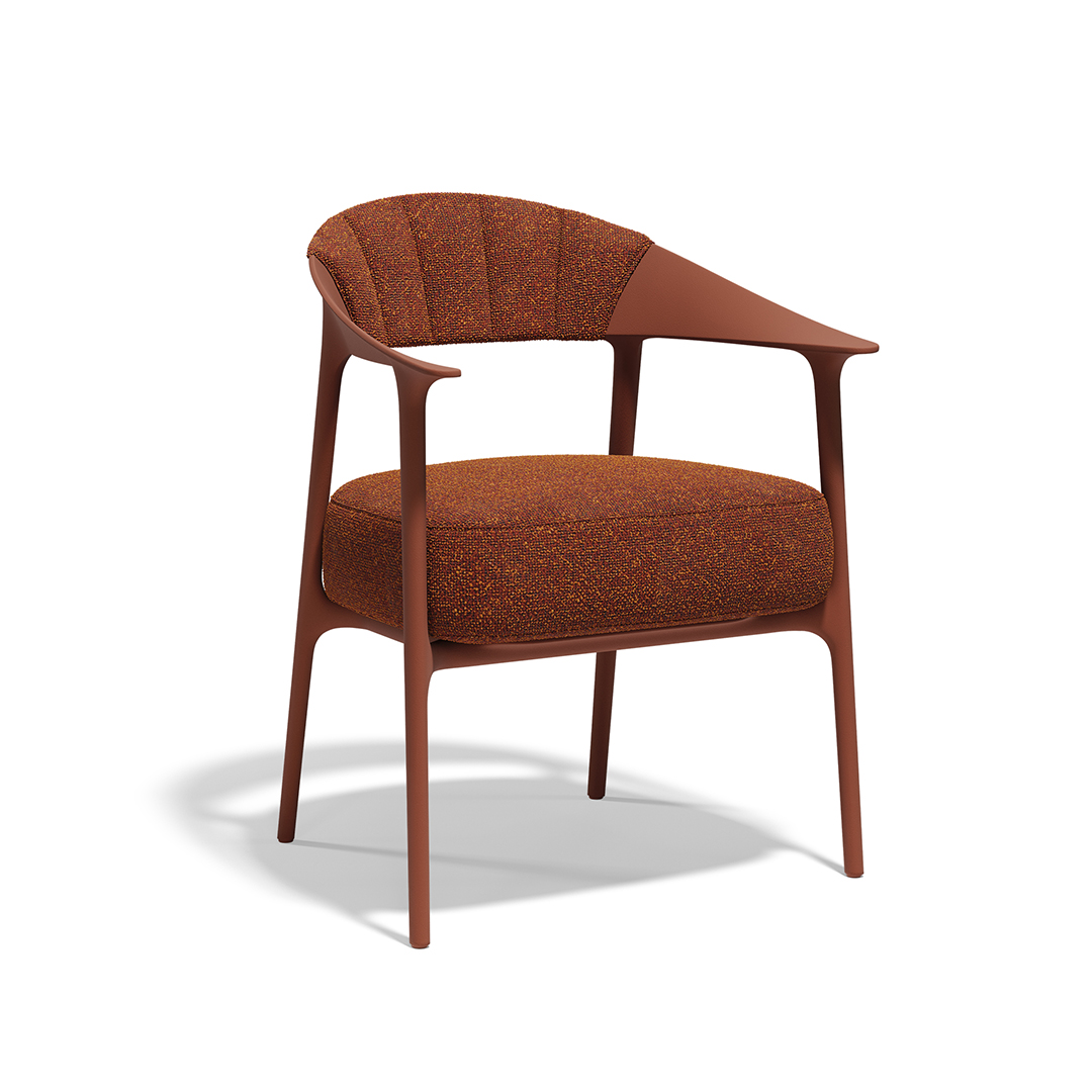 02 Vondom Africa Upholstered Armchair with Upholstered Backrest Eugeni Quitllet 65093 Clay