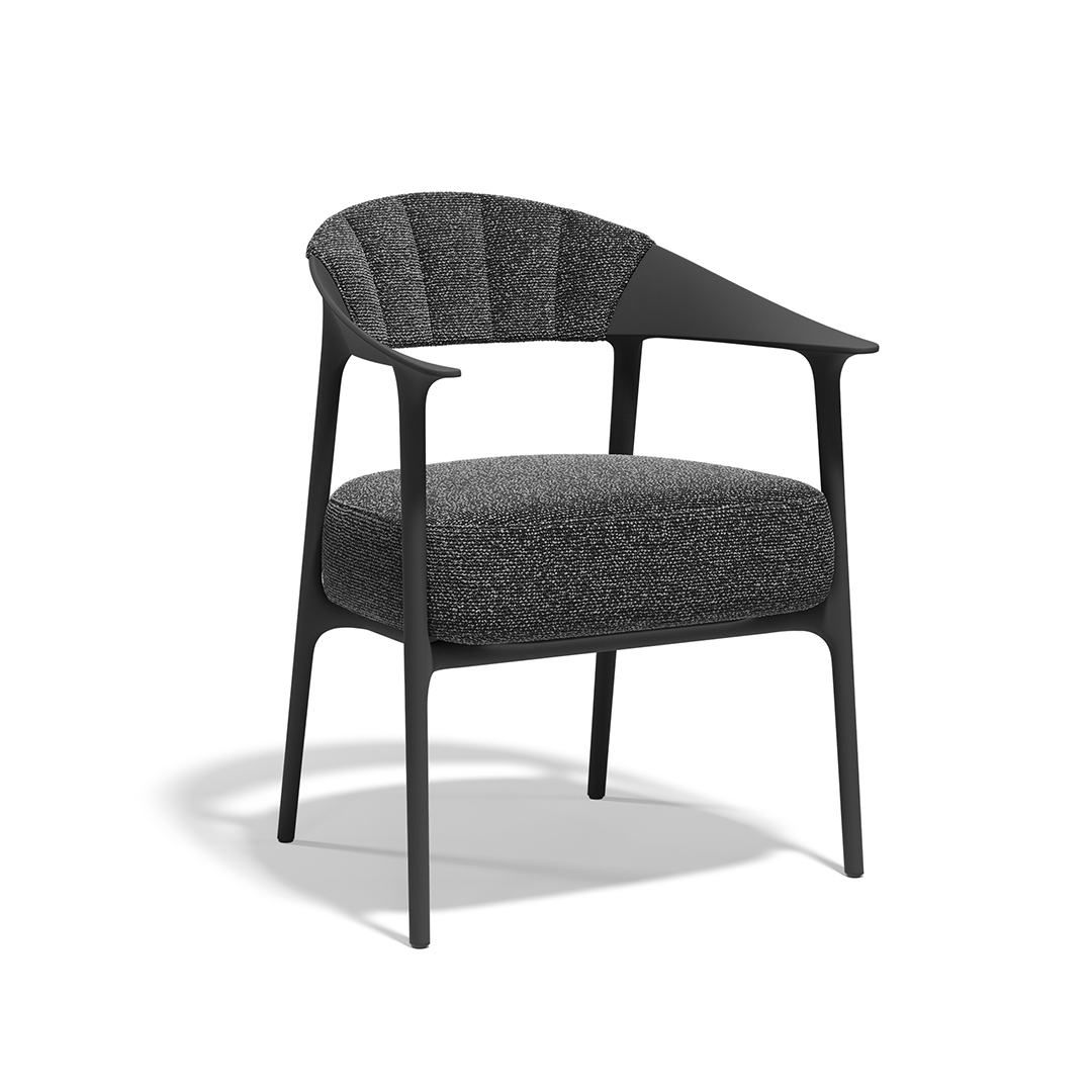 10 Vondom Africa Upholstered Armchair with Upholstered Backrest Eugeni Quitllet 65093 Black