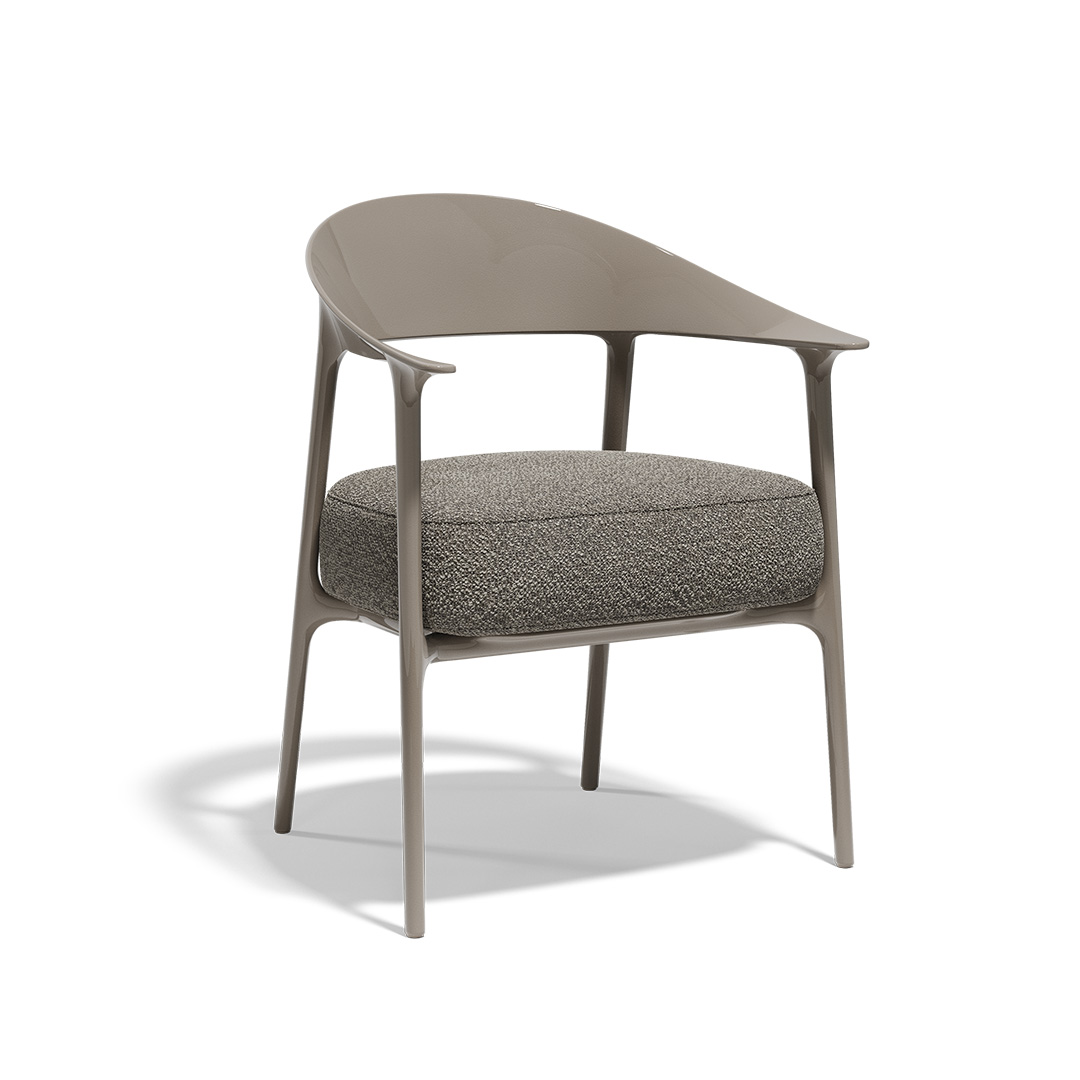 15 Vondom Africa Upholstered Armchair Eugeni Quitllet 65093F Tortora Lacquered