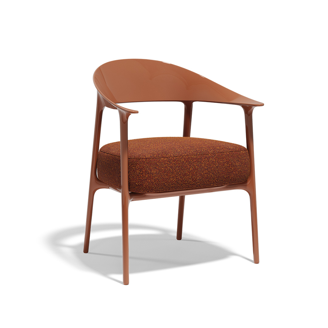 21 Vondom Africa Upholstered Armchair Eugeni Quitllet 65093F Clay Lacquered