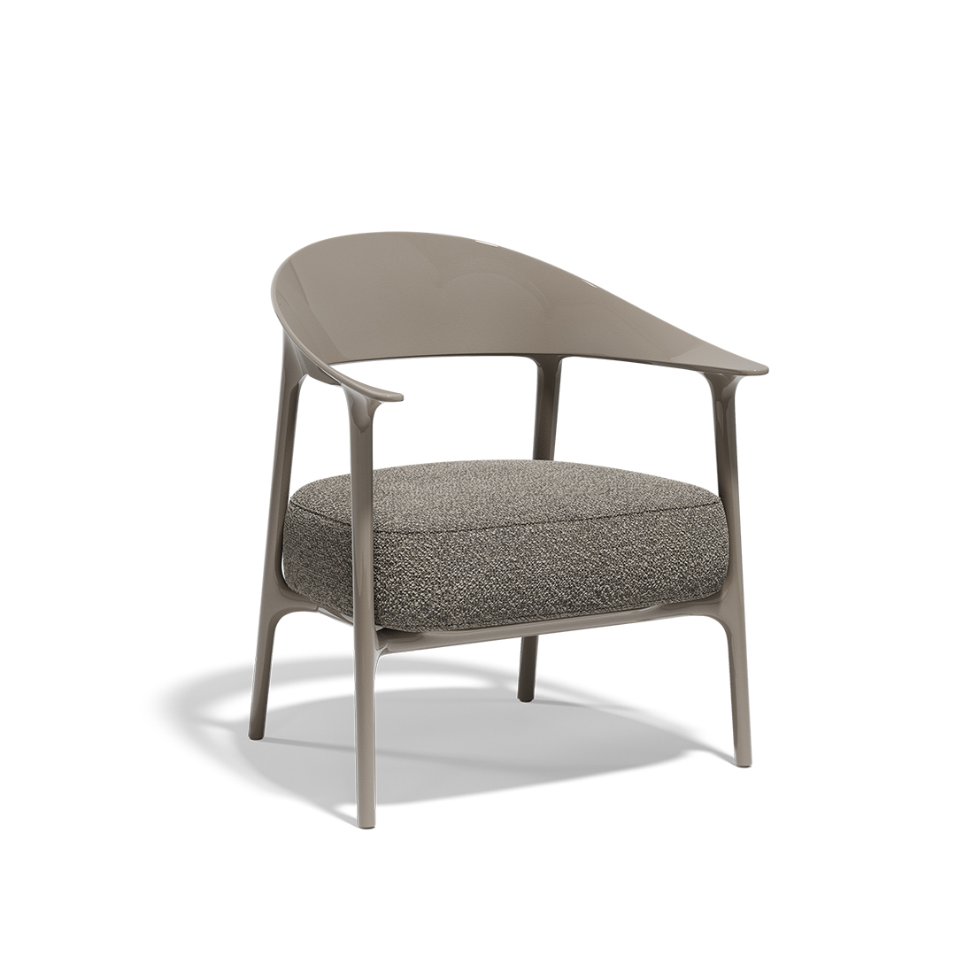 01 Vondom Africa Low Upholstered Armchair Eugeni Quitllet 65094 Tortora 