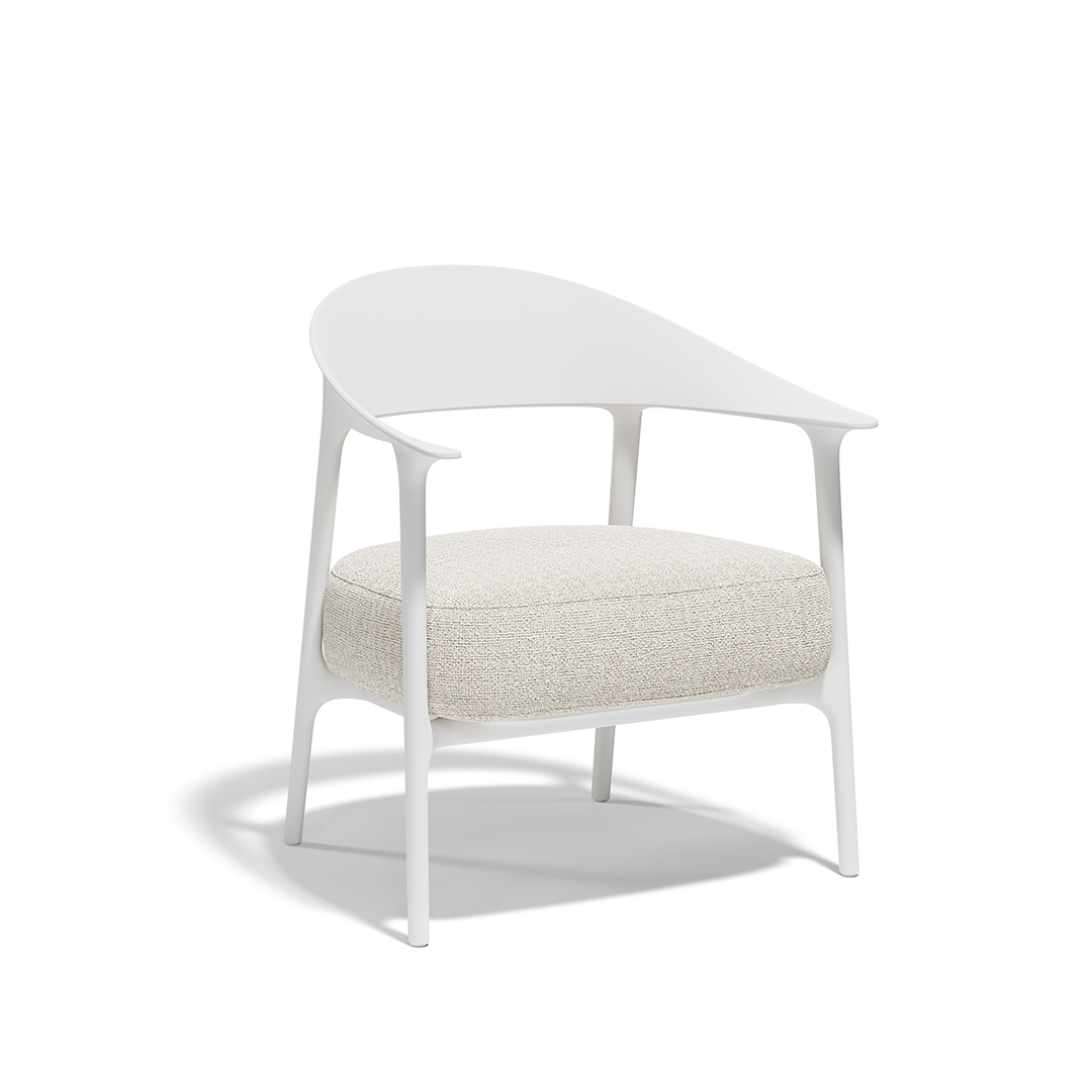 05 Vondom Africa Low Upholstered Armchair Eugeni Quitllet 65094 White