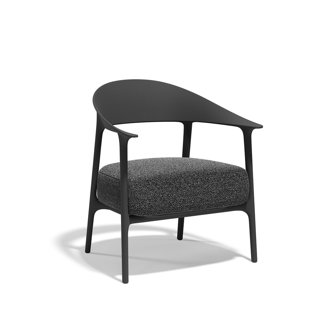 09 Vondom Africa Low Upholstered Armchair Eugeni Quitllet 65094 Black