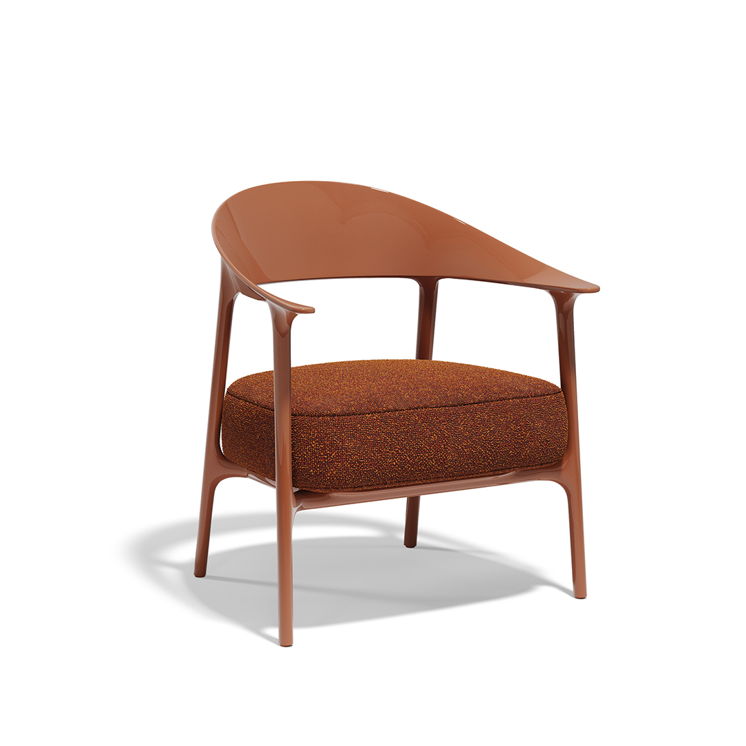 21 Vondom Africa Low Upholstered Armchair Eugeni Quitllet 65094F Clay Lacquered