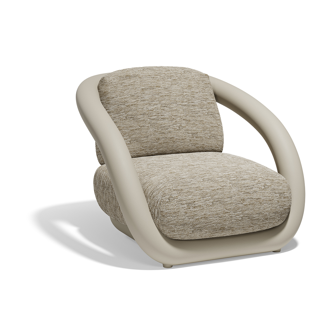 03 Vondom Mel Lounge Chair Ramon Esteve 66500 Ecru 