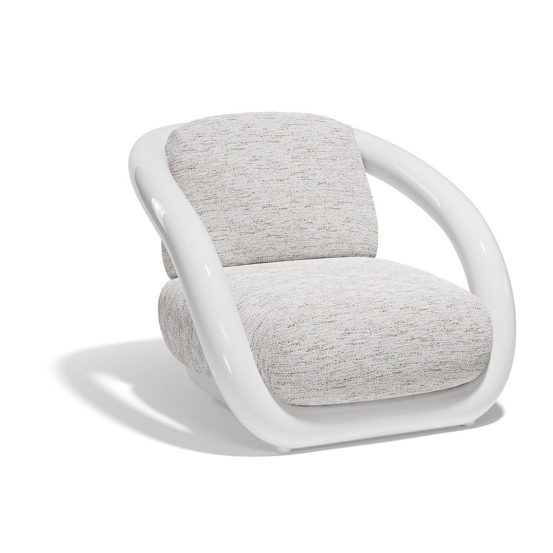 17 Vondom Mel Lounge Chair Ramon Esteve 66500F White Lacquered 
