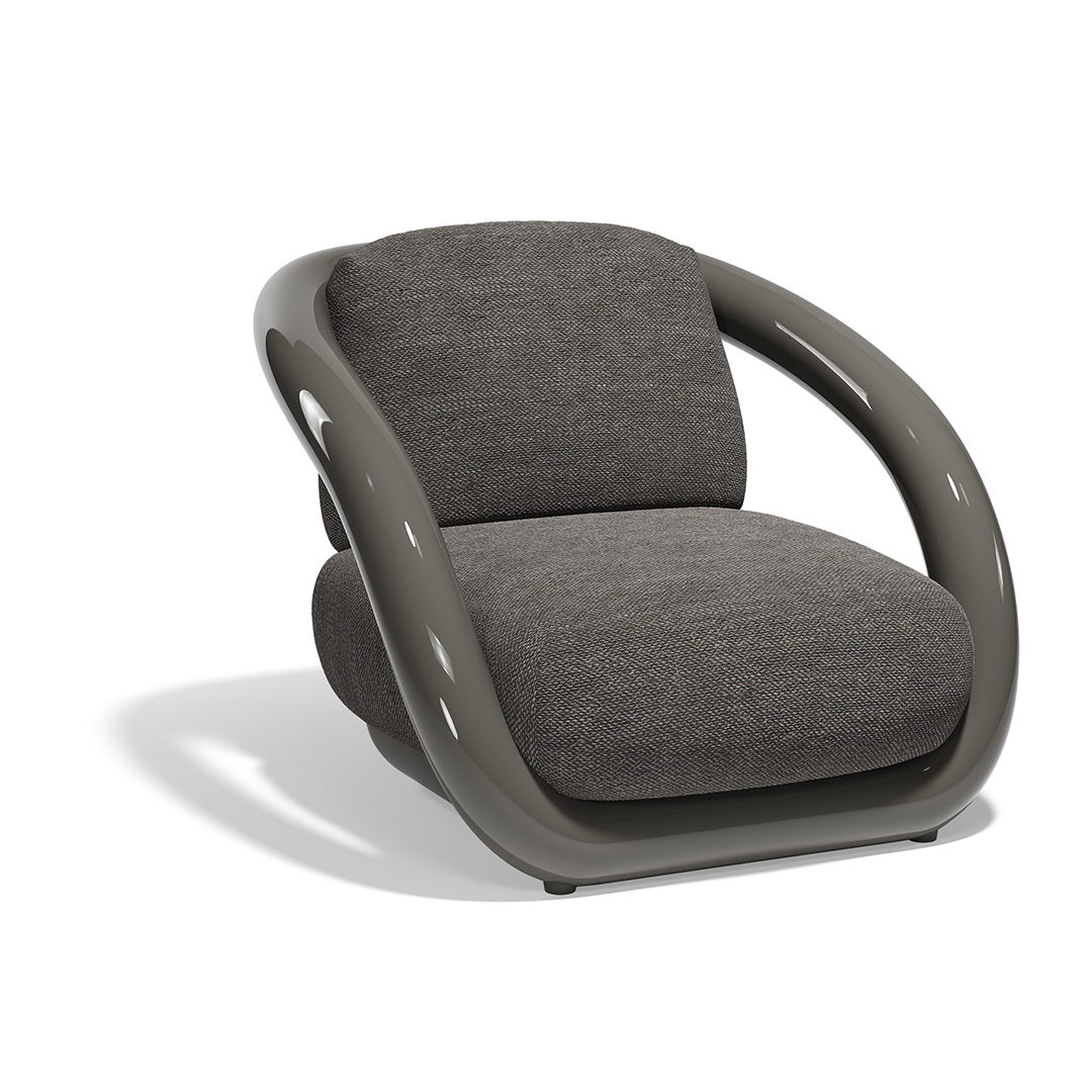 28 Vondom Mel Lounge Chair Ramon Esteve 66500F Anthracite Lacquered 