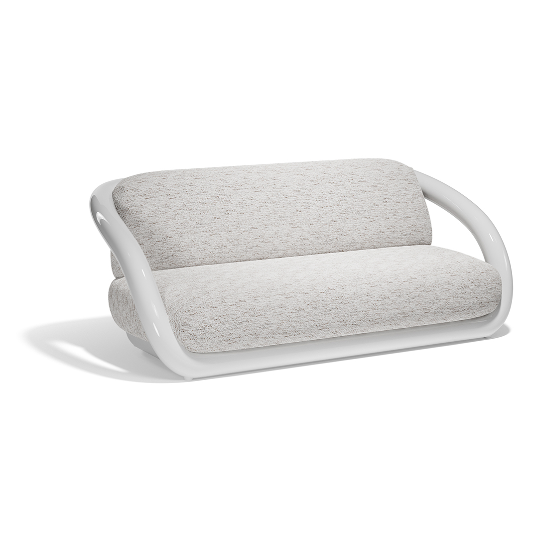 17 Vondom Mel Sofa Ramon Esteve 66501F White Lacquered 