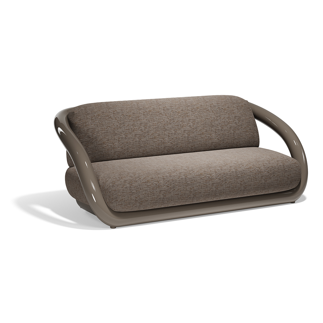 19 Vondom Mel Sofa Ramon Esteve 66501F Tortora Lacquered 