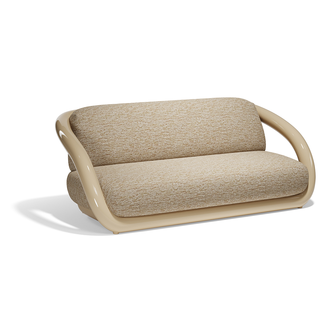20 Vondom Mel Sofa Ramon Esteve 66501F Cream Lacquered 
