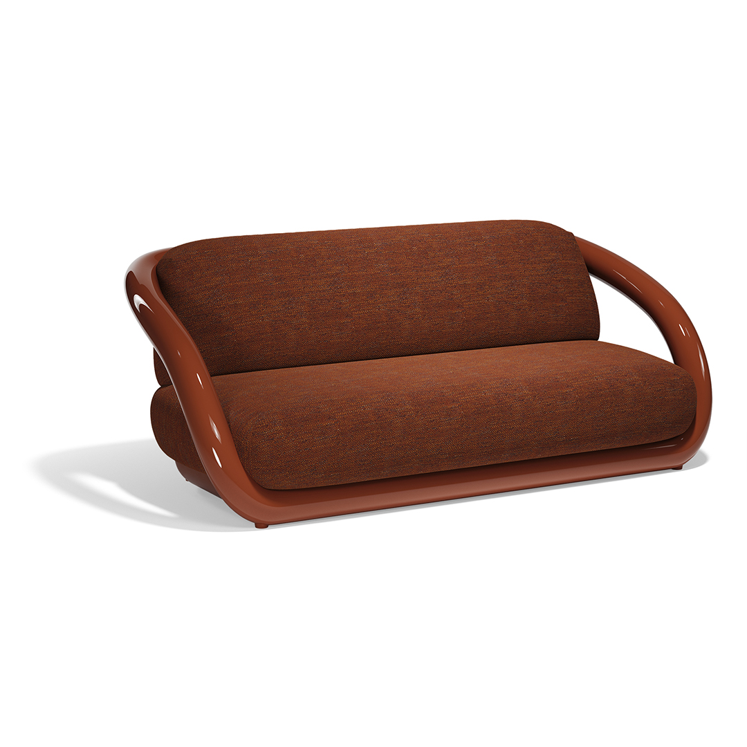 22 Vondom Mel Sofa Ramon Esteve 66501F Clay Lacquered 