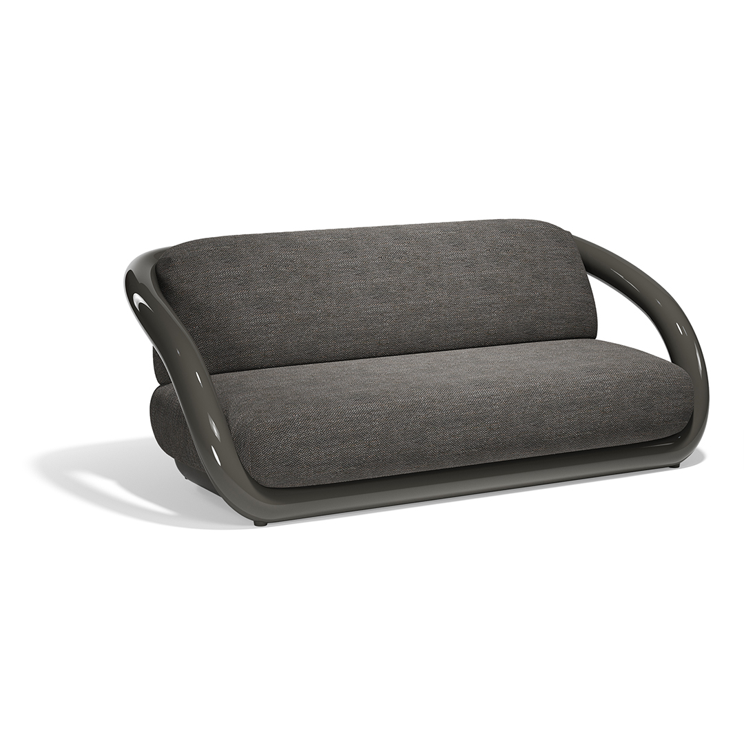 28 Vondom Mel Sofa Ramon Esteve 66501F Anthracite Lacquered 