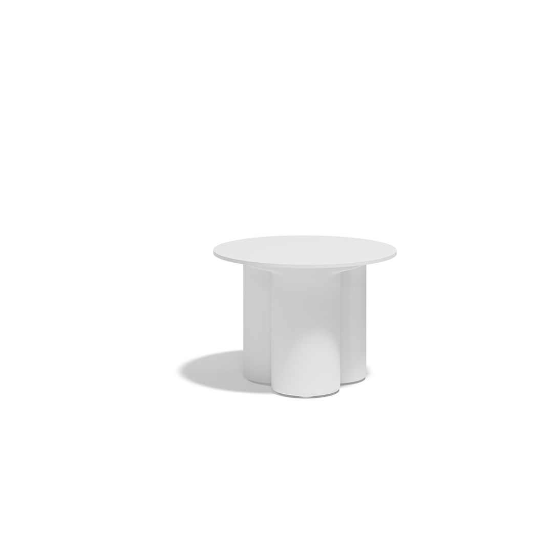 02 Vondom Mel Round Center Table Ramon Esteve 66502 White 