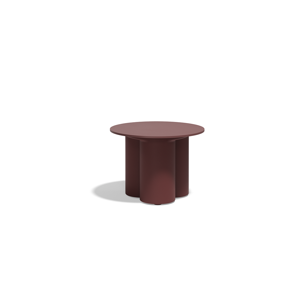 08 Vondom Mel Round Center Table Ramon Esteve 66502 Garnet 