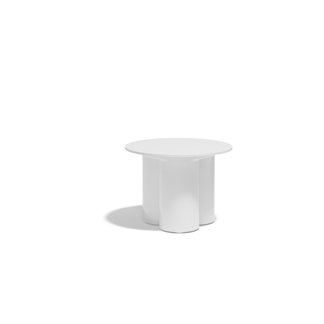 16 Vondom Mel Round Center Table Ramon Esteve 66502F White Lacquered 