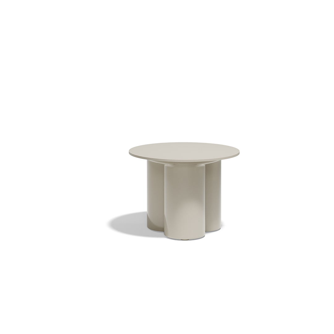 17 Vondom Mel Round Center Table Ramon Esteve 66502F Ecru Lacquered 