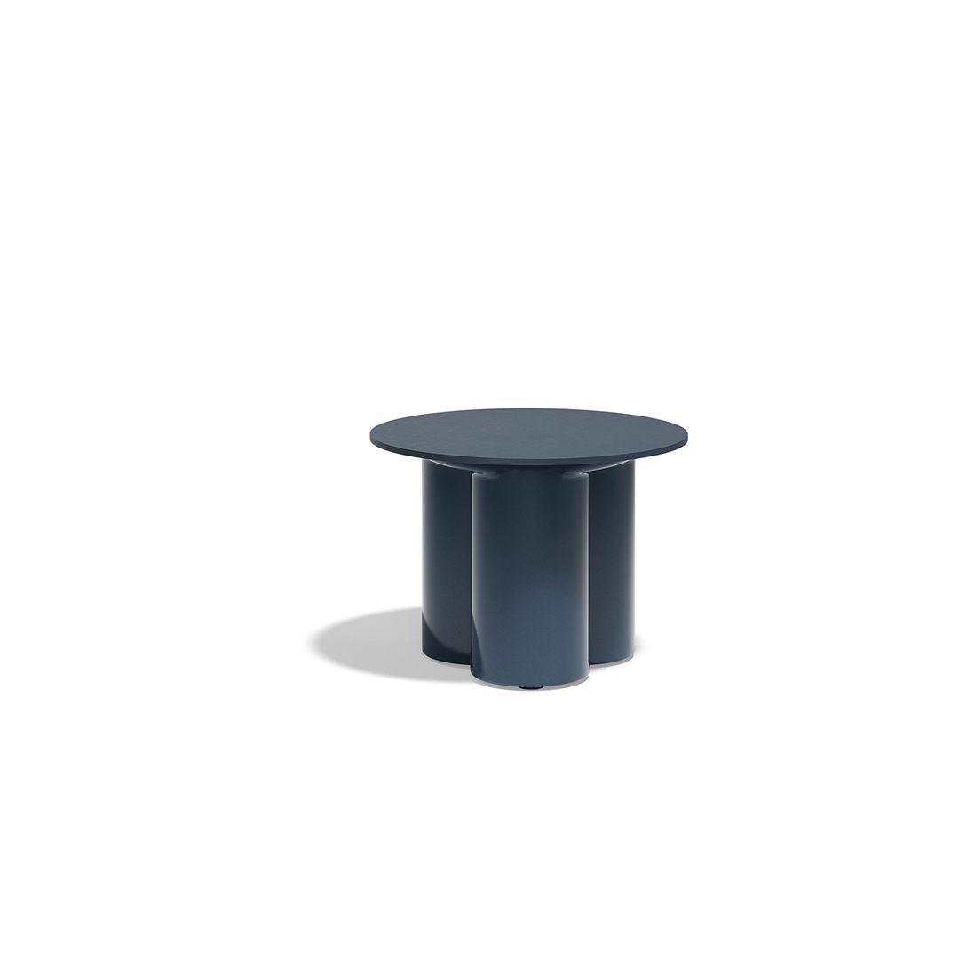 25 Vondom Mel Round Center Table Ramon Esteve 66502F Blue Lacquered 