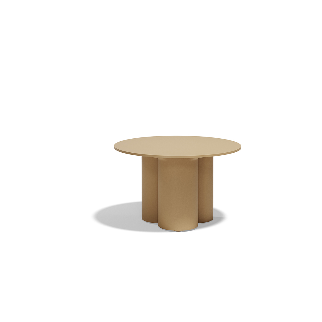 05 Vondom Mel Round Center Table Ramon Esteve 66503 Camel 