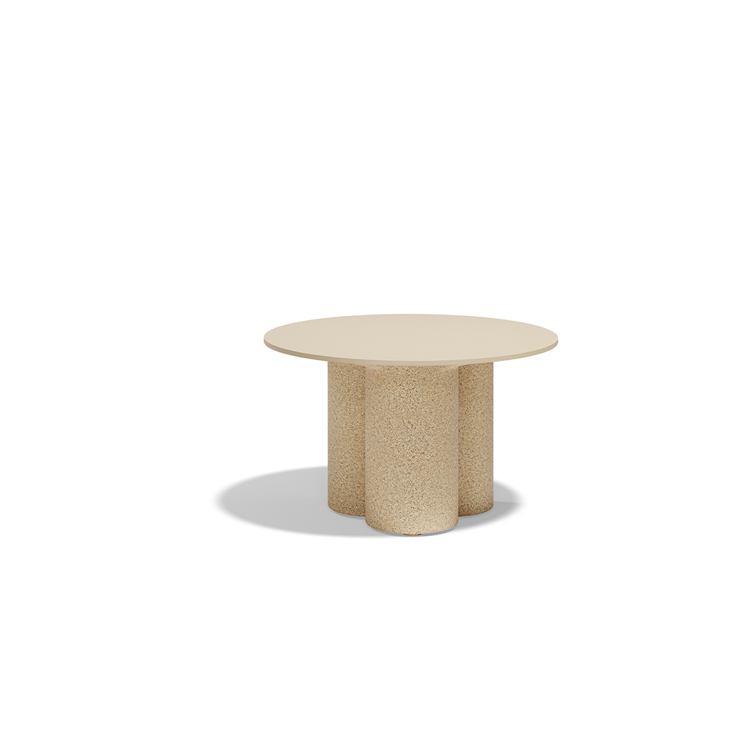 15 Vondom Mel Round Center Table Ramon Esteve 66503 Granite Effect Cream 