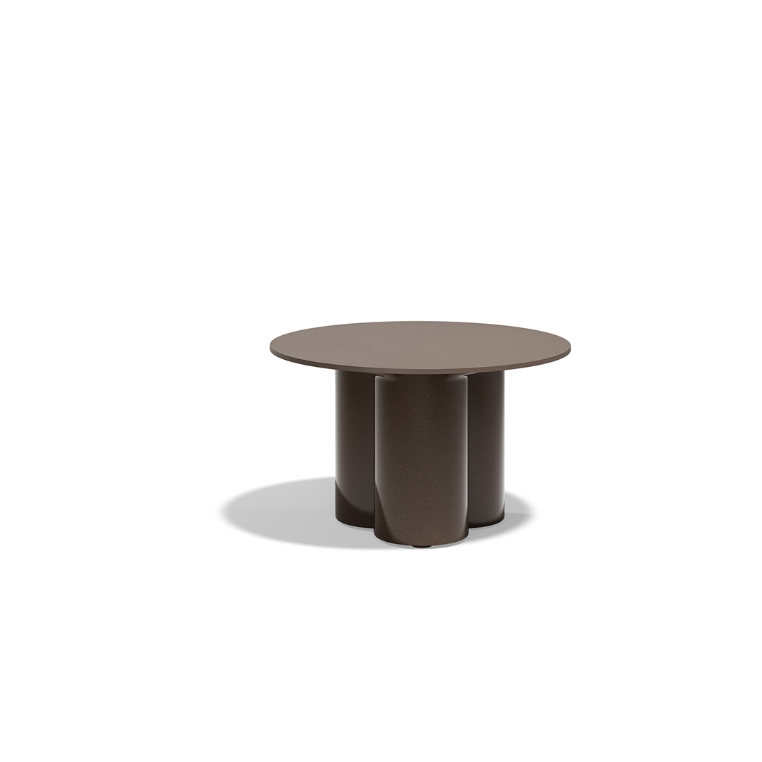 22 Vondom Mel Round Center Table Ramon Esteve 66503F Brown Lacquered 