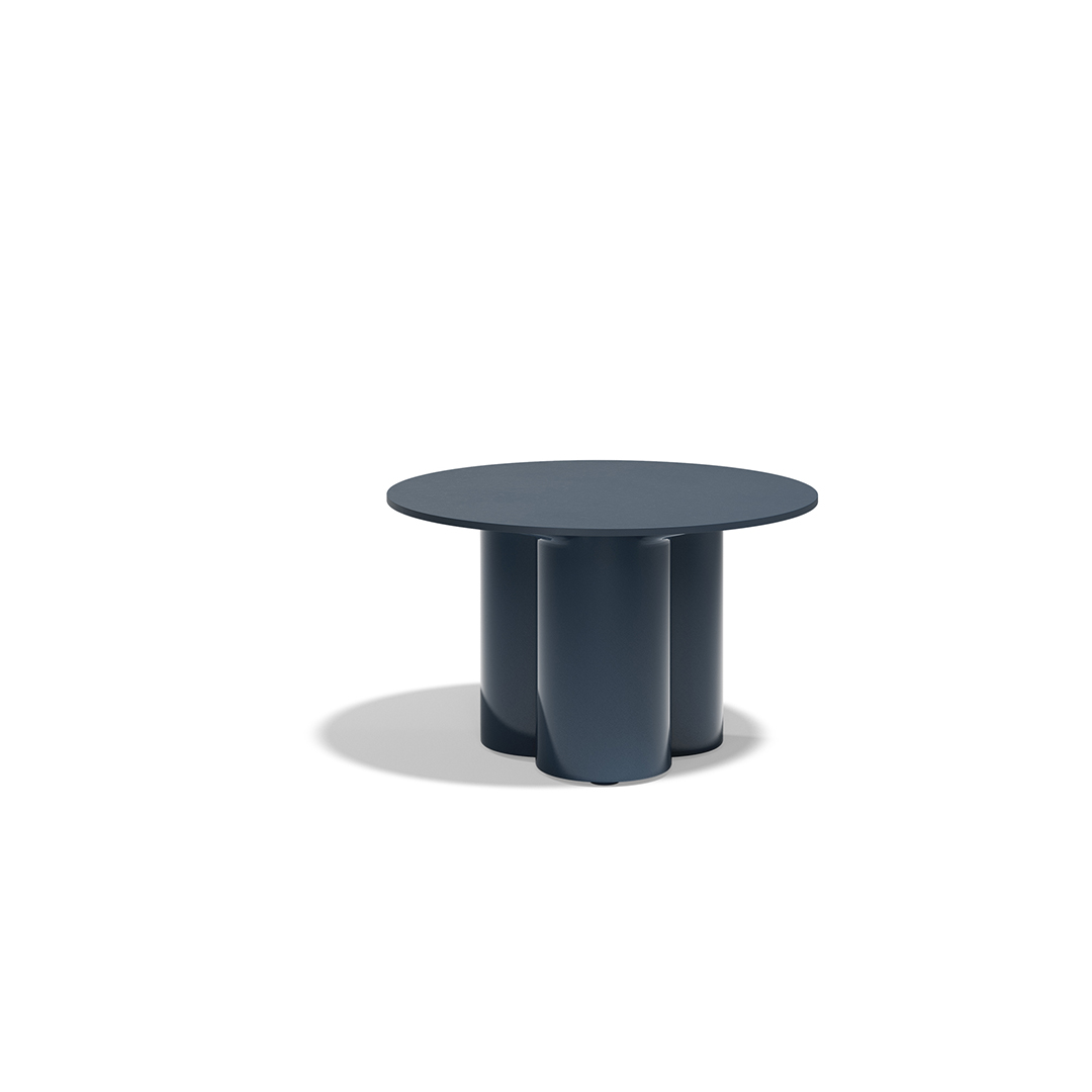 25 Vondom Mel Round Center Table Ramon Esteve 66503F Blue Lacquered 