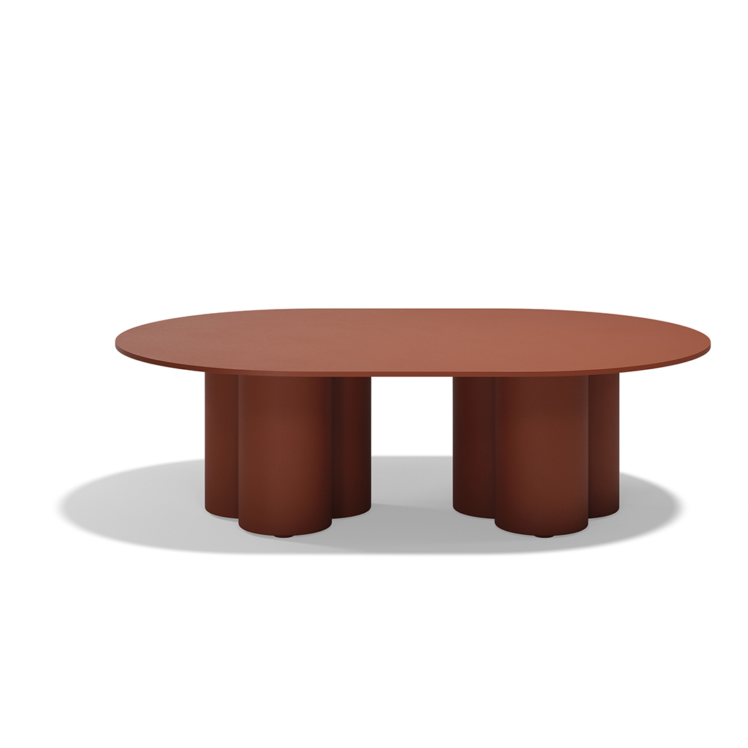 06 Vondom Mel Round Center Table Ramon Esteve 66504 Clay 