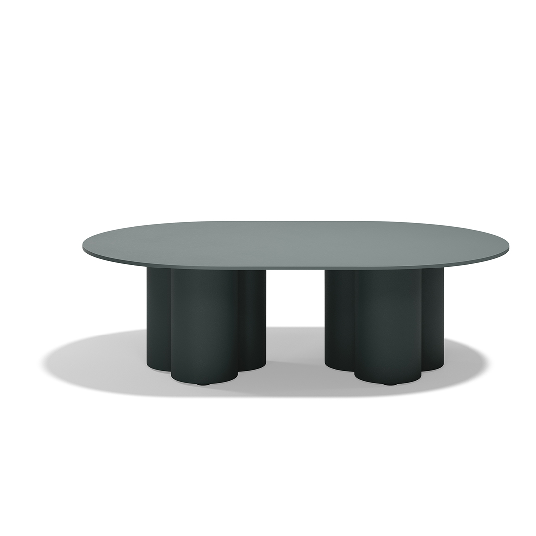 09 Vondom Mel Round Center Table Ramon Esteve 66504 Green 