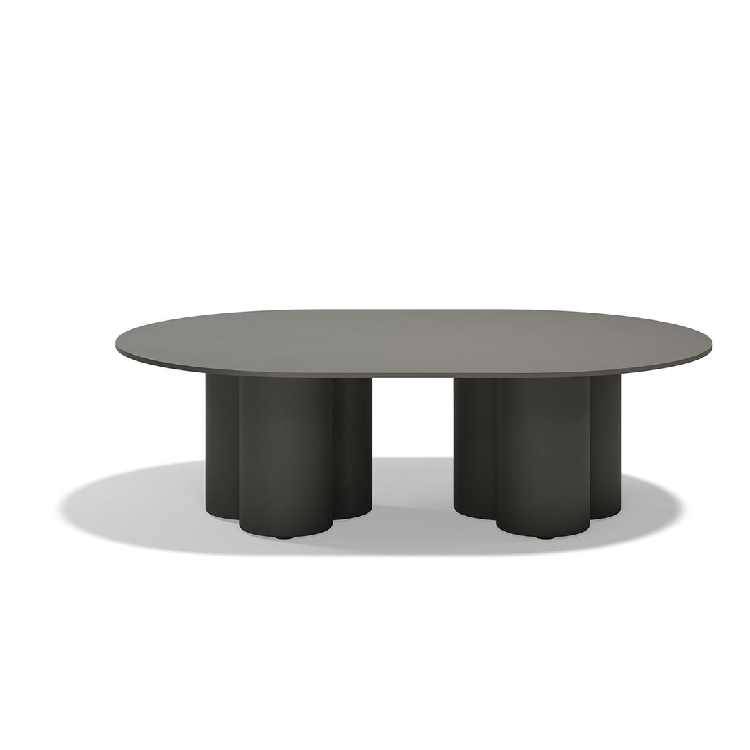 12 Vondom Mel Round Center Table Ramon Esteve 66504 Anthracite 