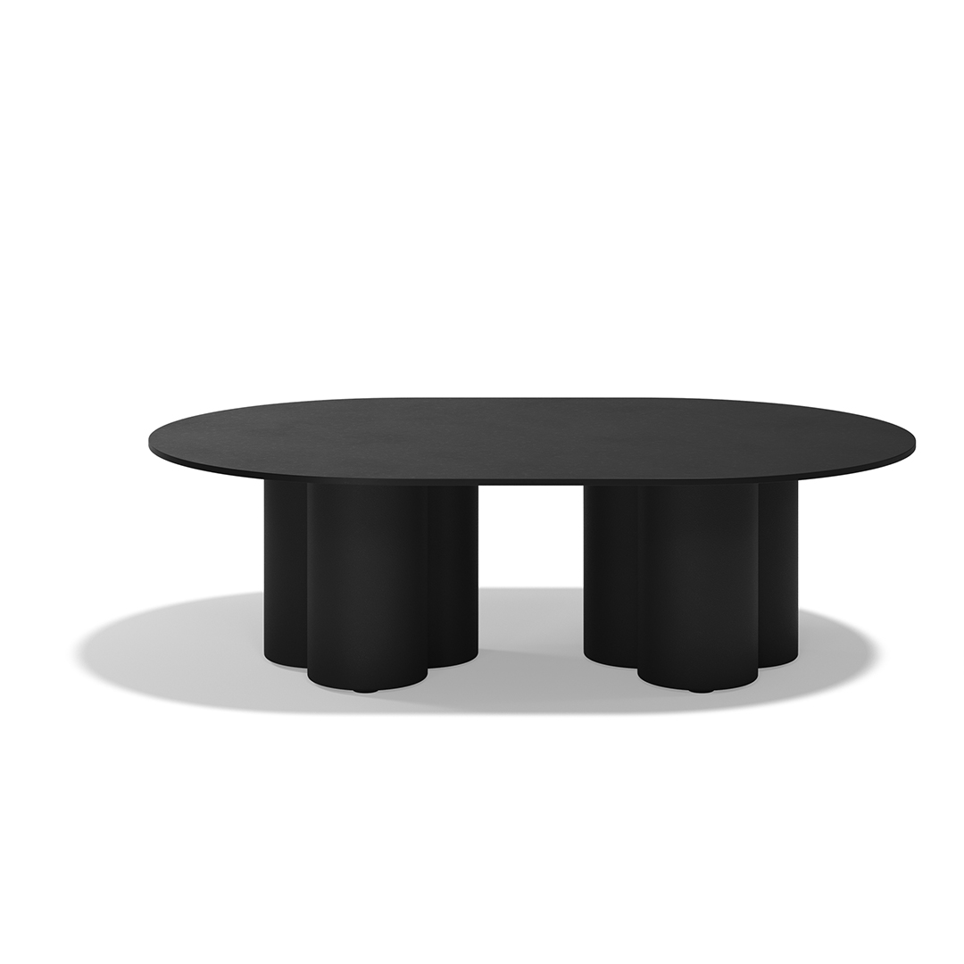 13 Vondom Mel Round Center Table Ramon Esteve 66504 Black 