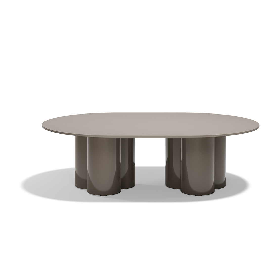 18 Vondom Mel Round Center Table Ramon Esteve 66504F Tortora Lacquered 