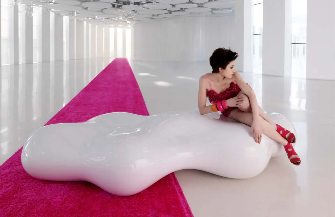 Lava design bench designed by Karim Rashid Vondom