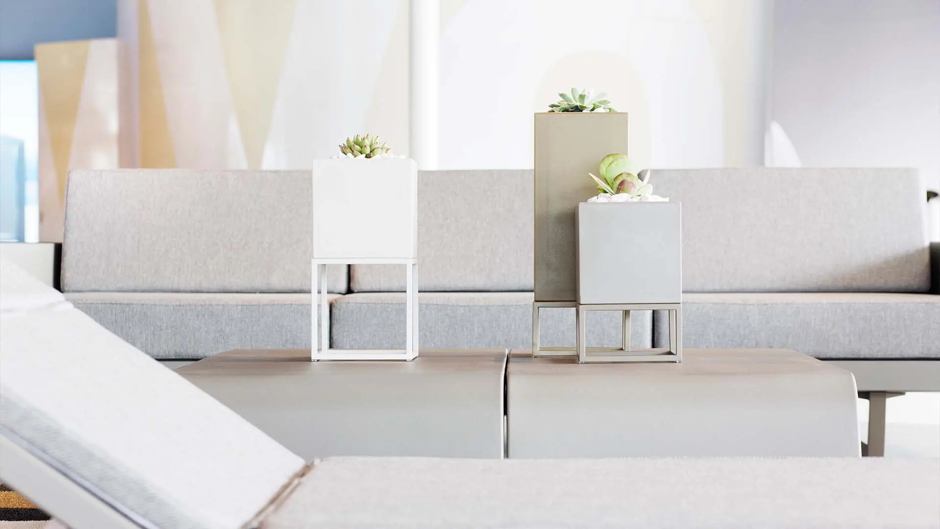 Vela planters designed by Ramon Esteve Vondom