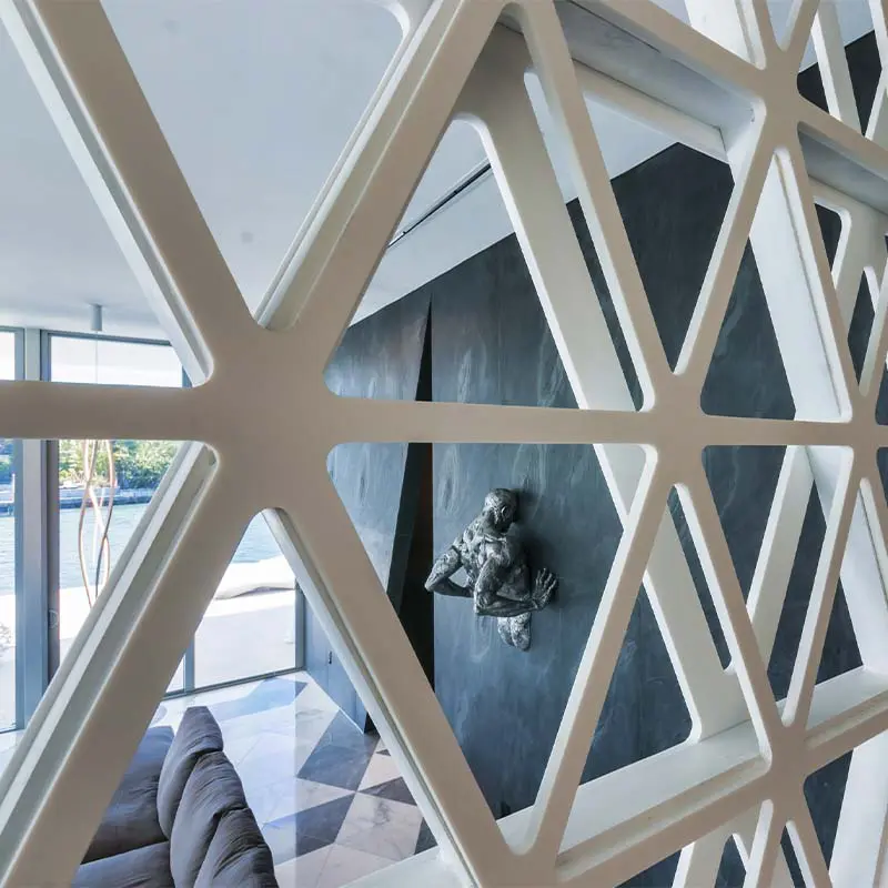 Terrace furniture for a private house in Miami by Vondom