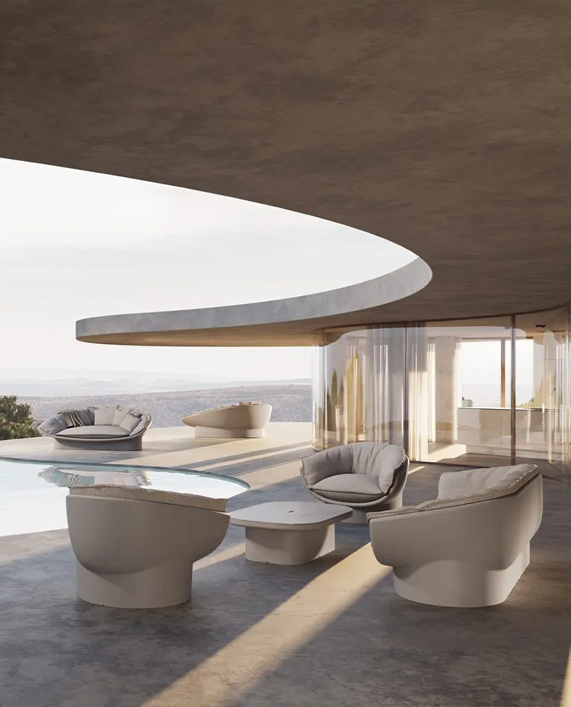 Vondom Luna outdoor furniture collection by Ramón Esteve