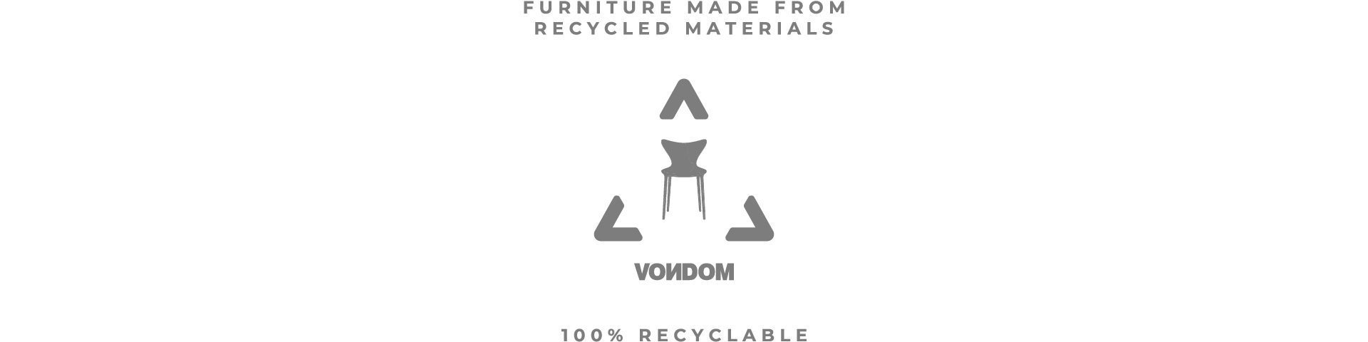 Sustainable furniture Love Revolution by Vondom