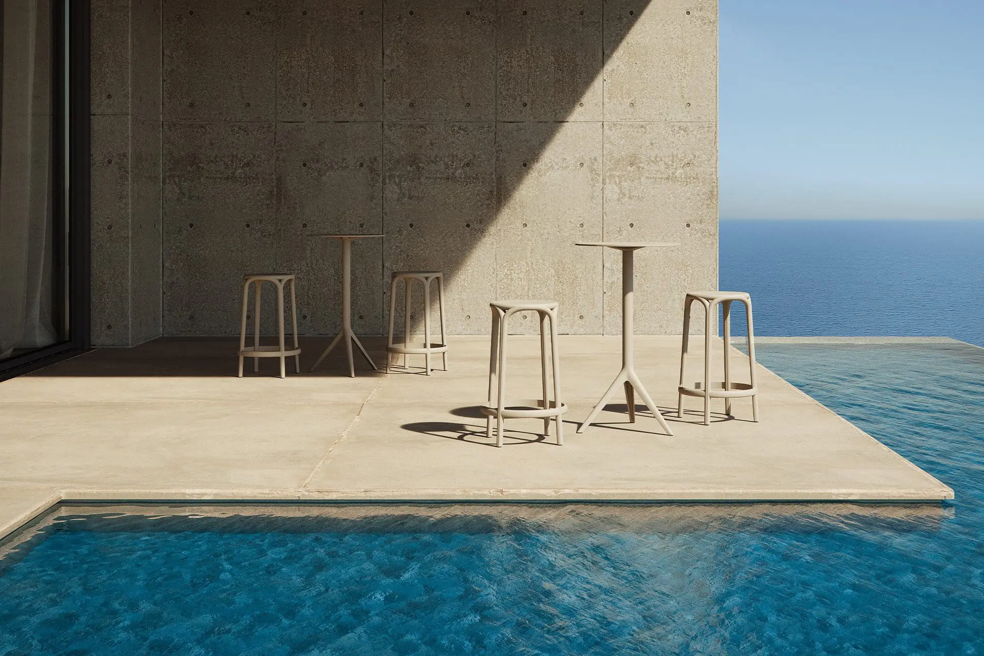 Vondom Brooklyn stools by Eugeni Quitllet