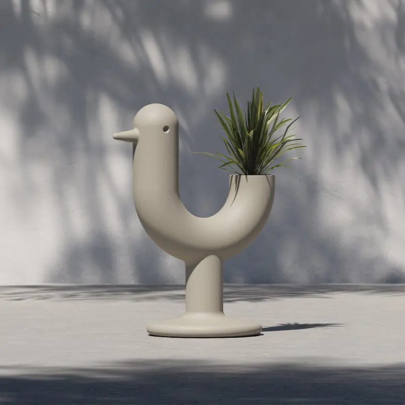 Peacock planter by Eero Aarnio Vondom