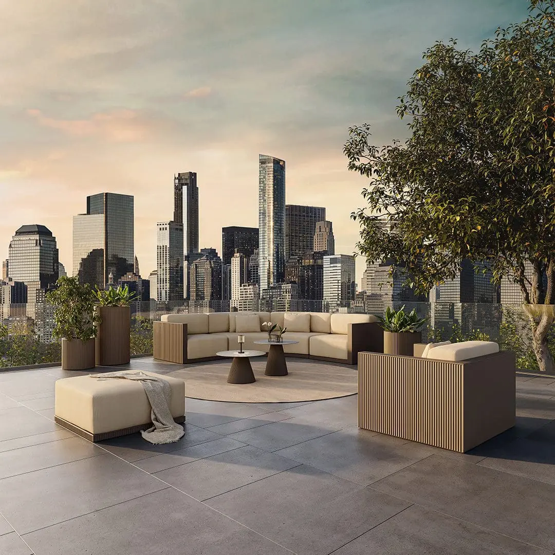 Gatsby Collection | Sofá Modular y Lámpara de Mesa | Vondom