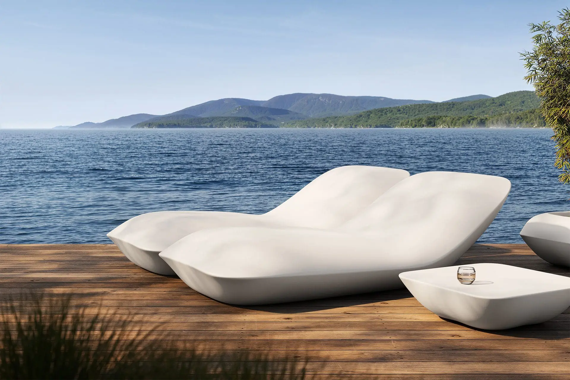 Vondom Pillow sun loungers, by Stefano Giovannoni