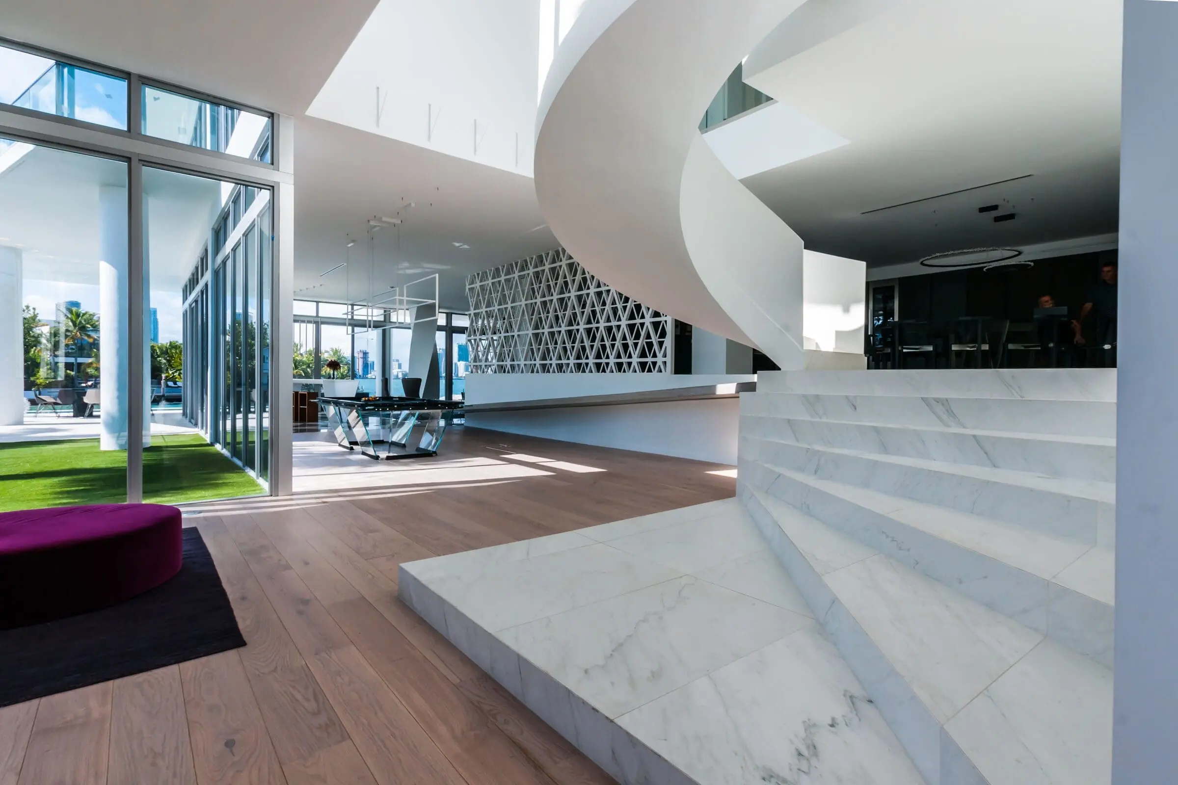 Terrace furniture for a private house in Miami by Vondom