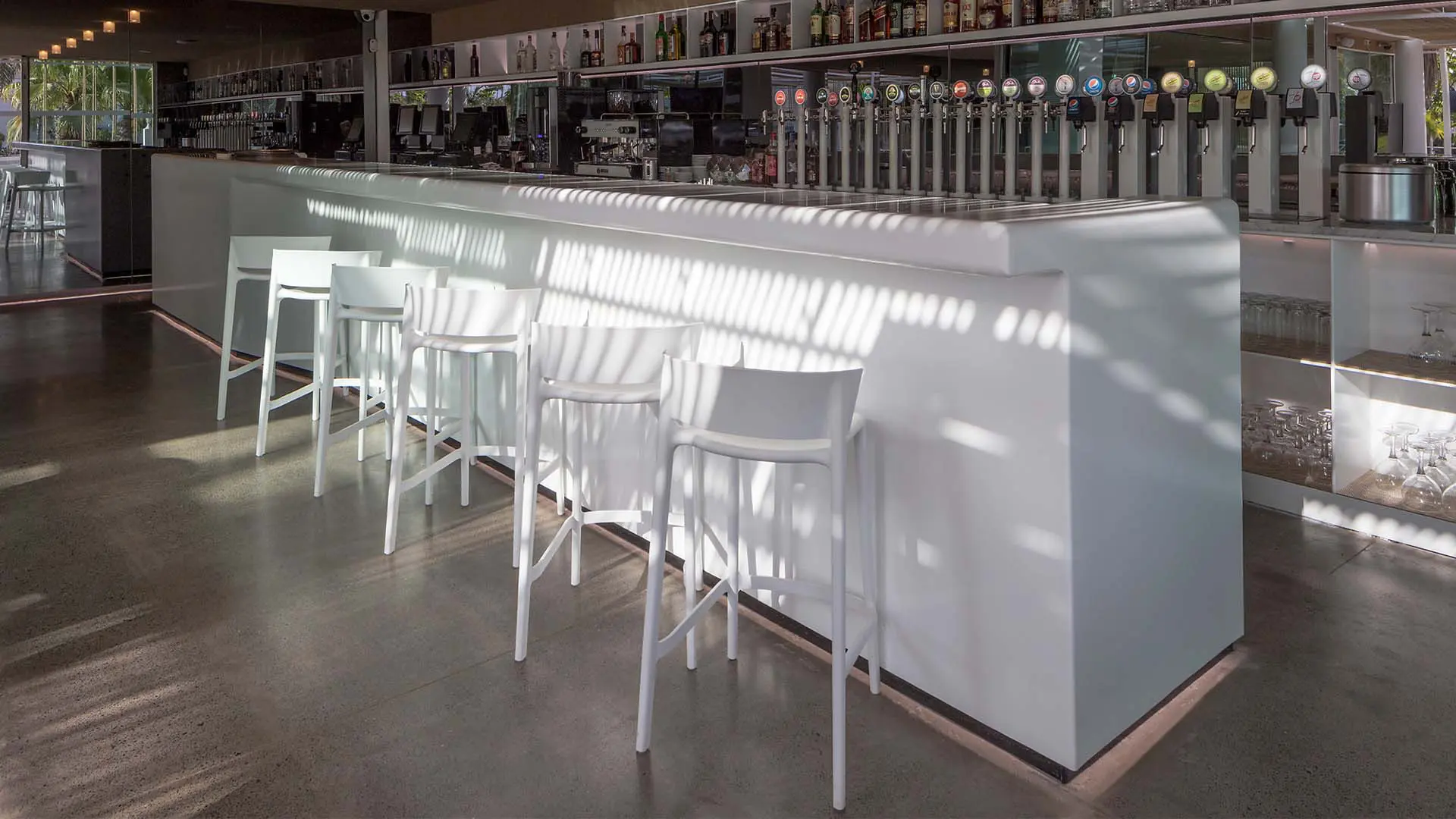 Contract bar furniture Africa stools by Vondom