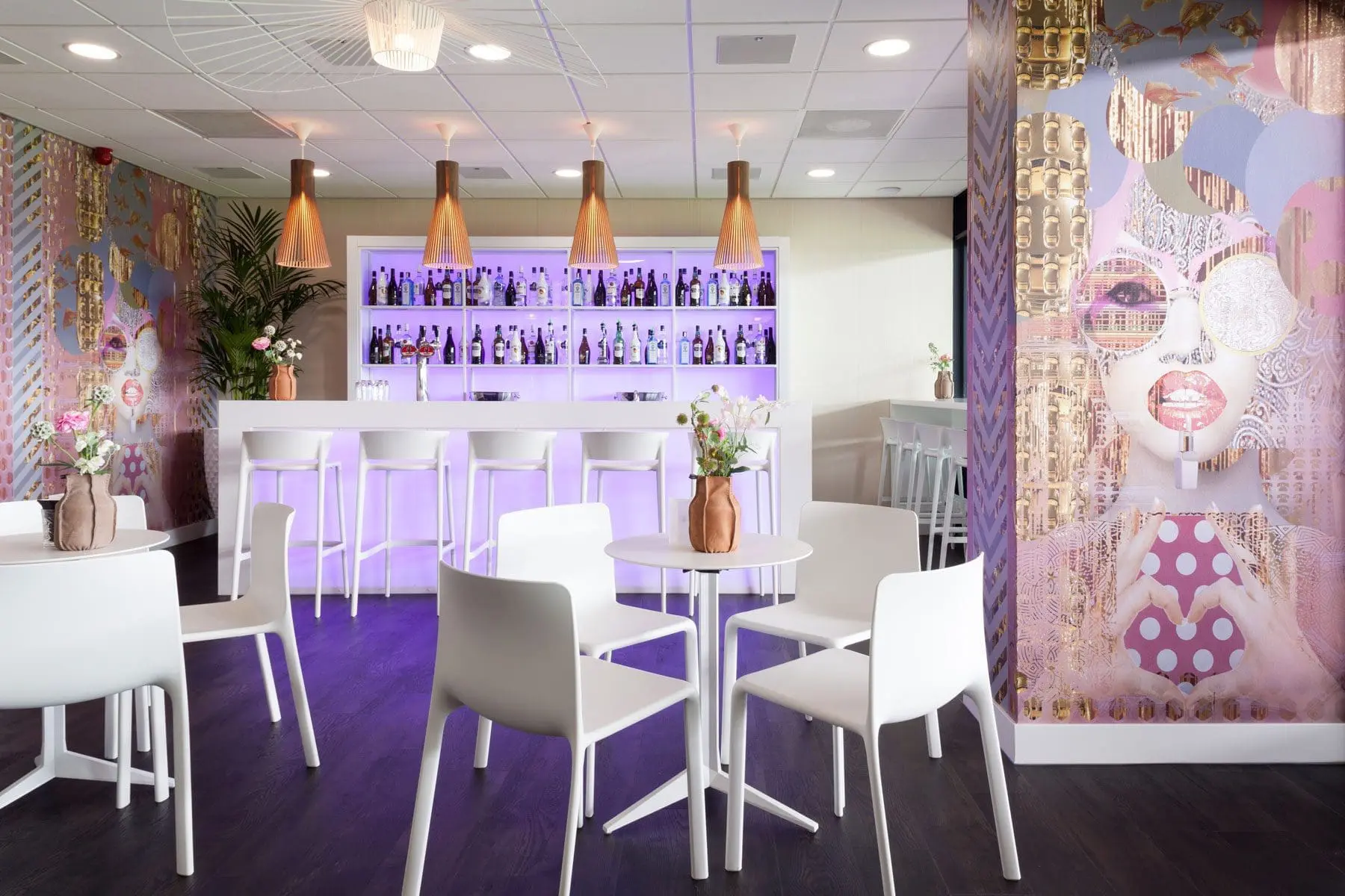 Area VIP room furniture Africa stools and Kes chairs Vondom