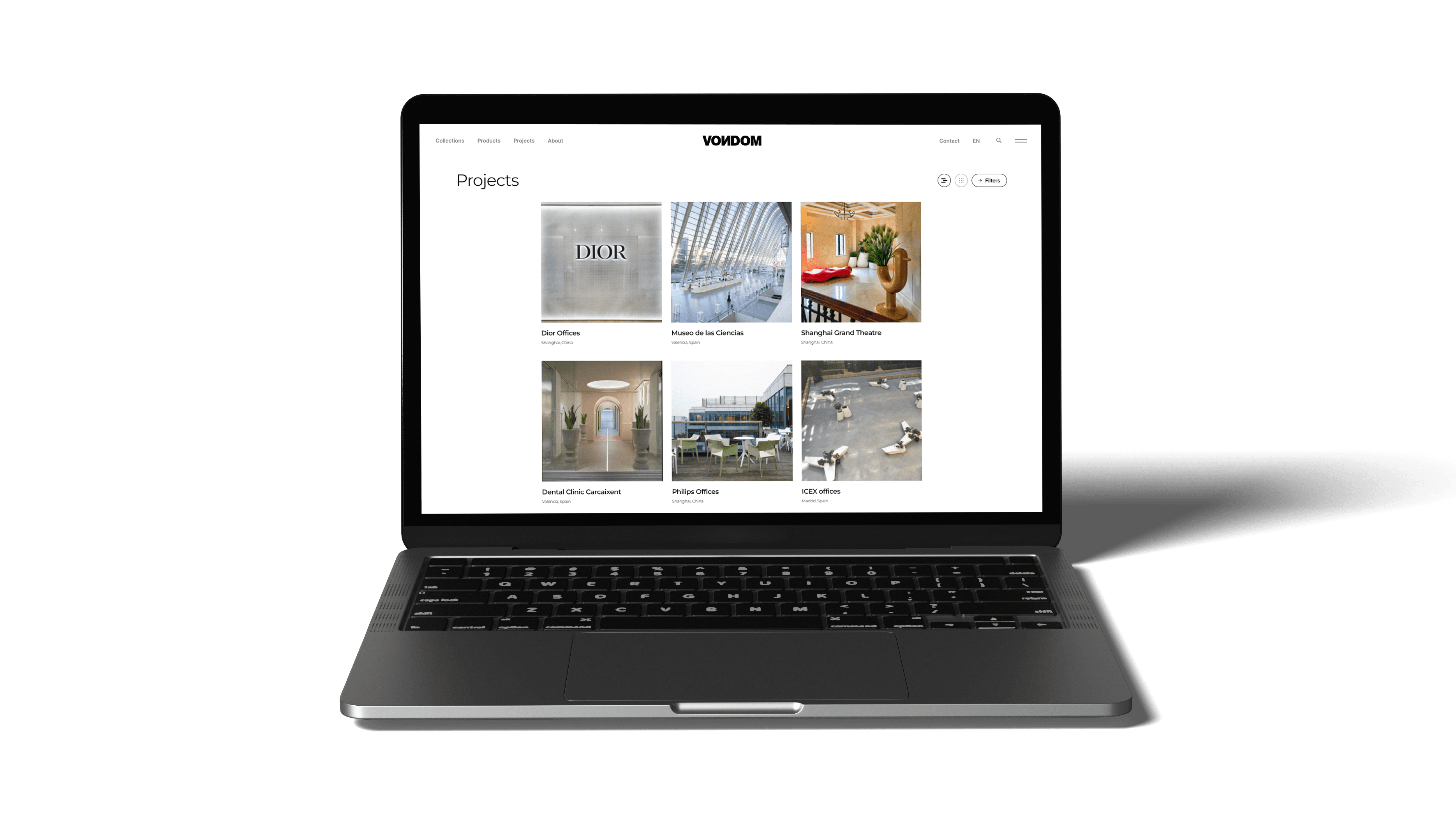 Vondom lanza nuevo diseño web: minimalismo y sencillez