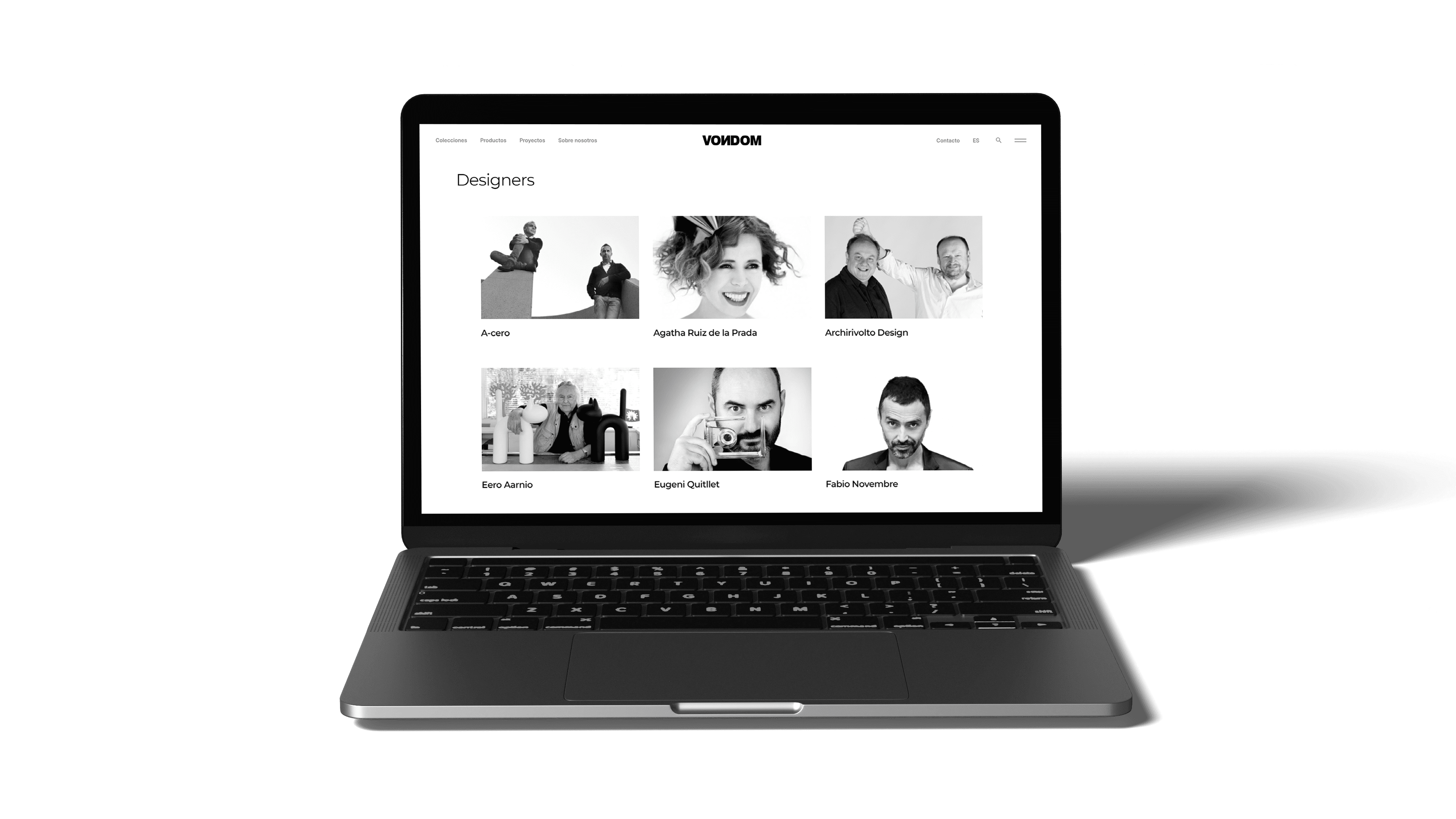 Vondom lanza nuevo diseño web: minimalismo y sencillez