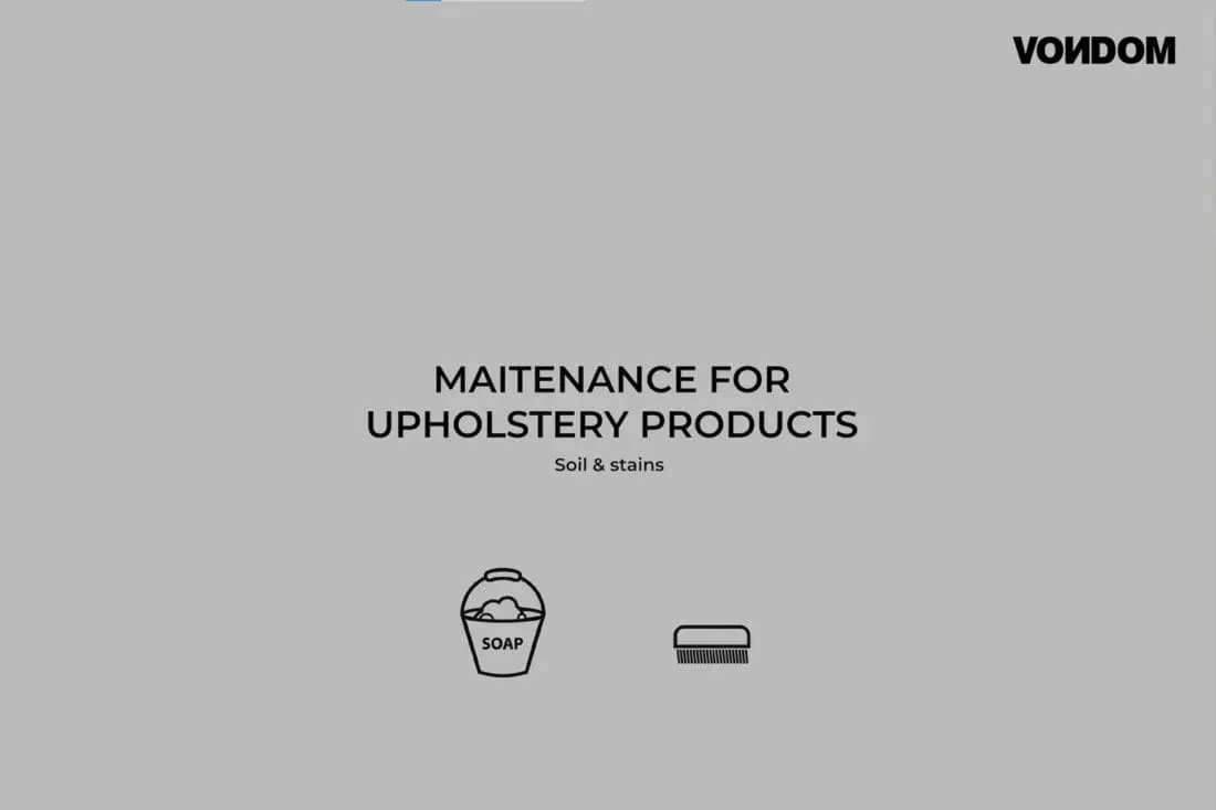Maintenance for upholstery products | Vondom