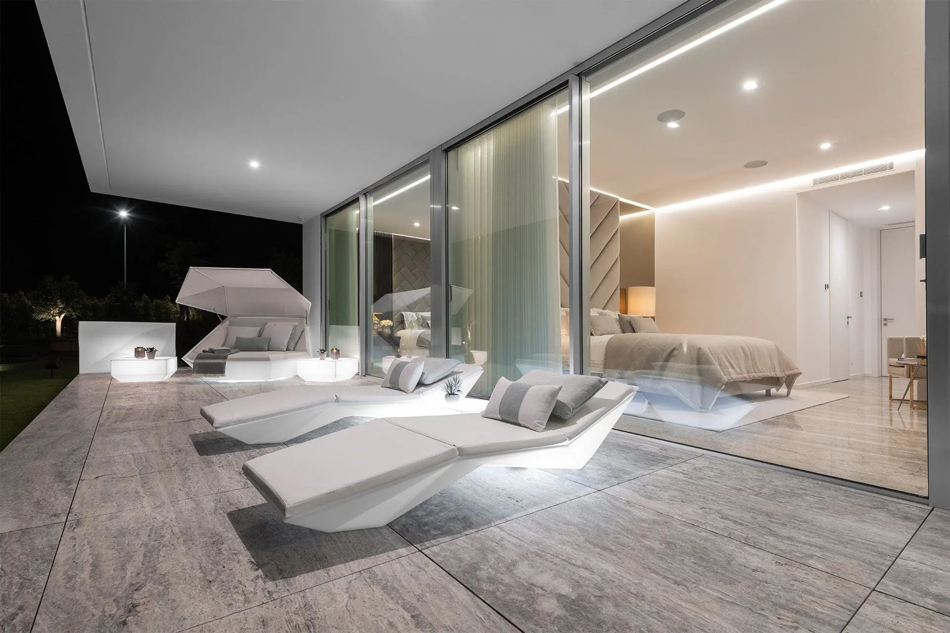 Muebles de exterior iluminados de Vondom