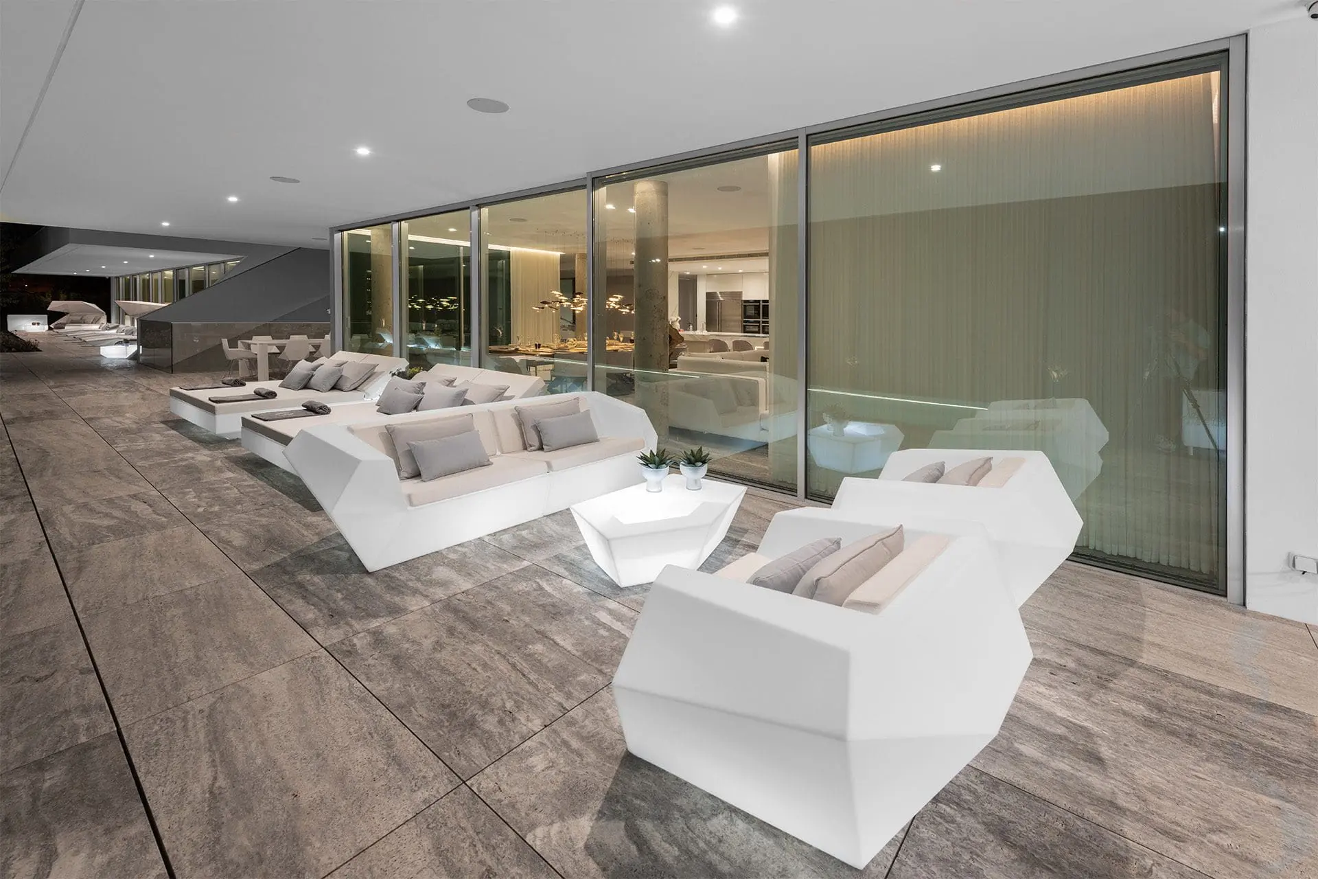 Muebles de exterior iluminados de Vondom