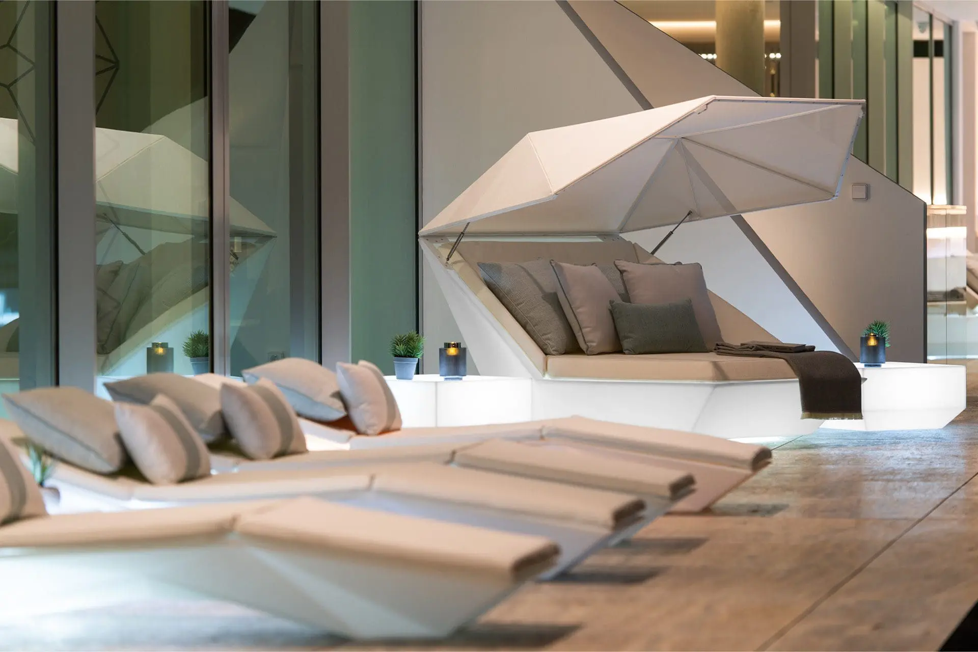 Muebles de exterior iluminados de Vondom