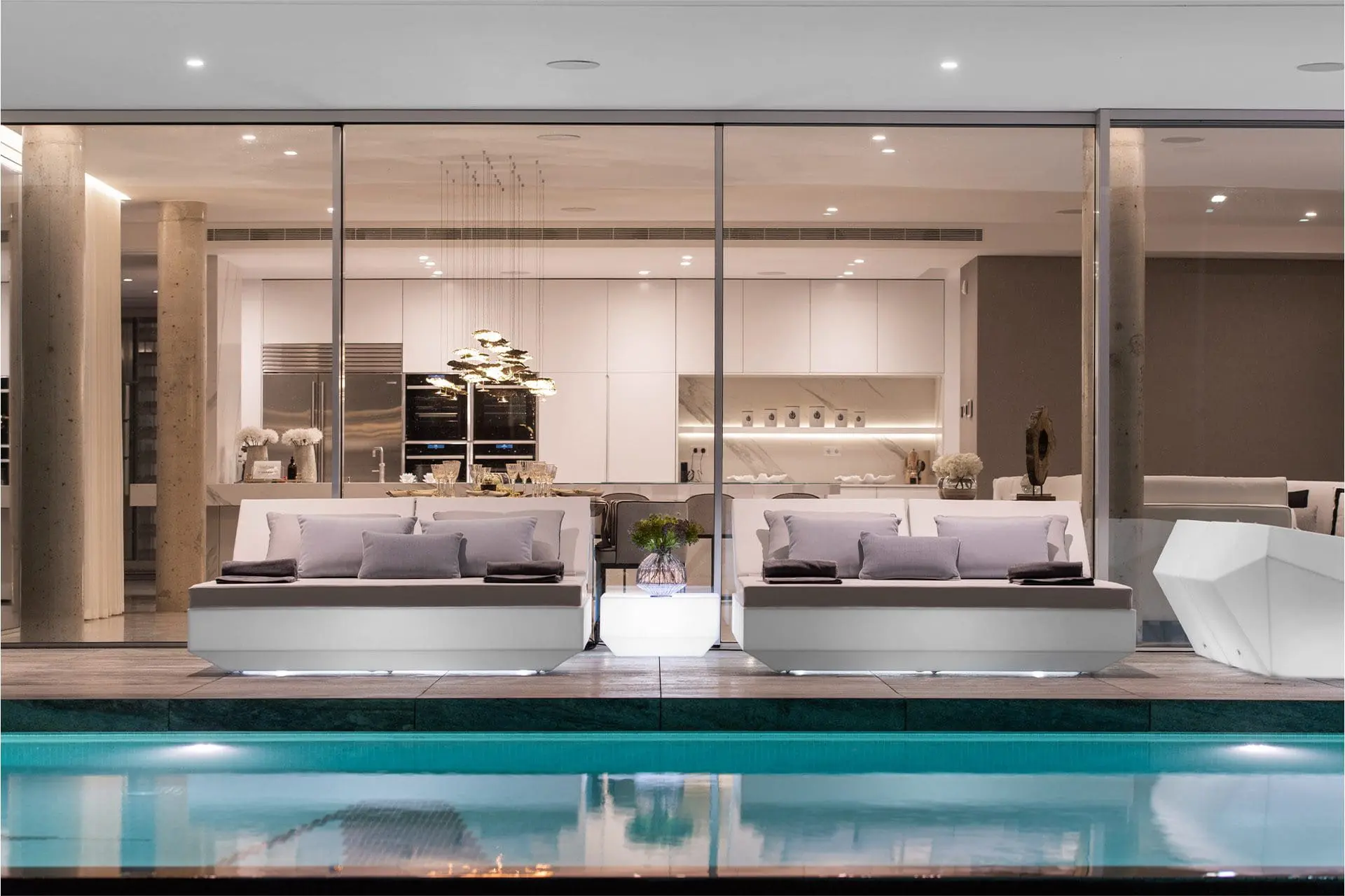 Muebles de exterior iluminados de Vondom